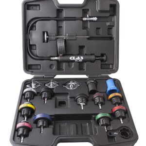 Coffret 18 pcs contrôleur de circuits de refroidissement - AC 1120BL - CLAS Equipements