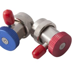 Jeu de 2 coupleurs raccords 1/4" Haute et basse pression climatisation pour véhicules - AC 4029 - CLAS Equipements