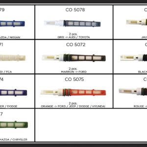 Kit 20 pcs orifices calibrés spécial climatisation véhicule - AC 4071 - CLAS Equipements