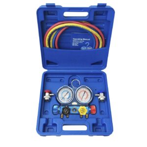 Kit manomètre contrôle pression 4 voies R134a spécial climatisation véhicule - AC 9155 - CLAS Equipements
