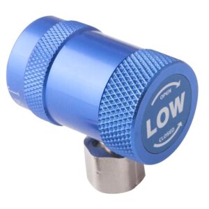 Raccord rapide R1234yf BP 90° M1/4" à robinet spécial climatisation véhicule - AC 9183 - CLAS Equipements