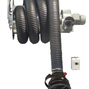 Aspiration gaz sur enrouleur pl 10m ø150mm 230vEnrouleur aspiration gaz d'échappement PL 10M ø150mm 400V - AG 0017 - CLAS Equipements