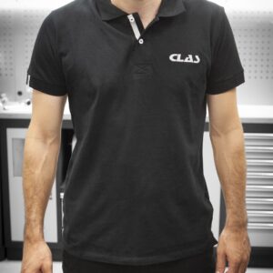 Polo à manches courtes à maille piquée (taille M) 100% coton ringspun Noir - AP 5301 - CLAS Equipements