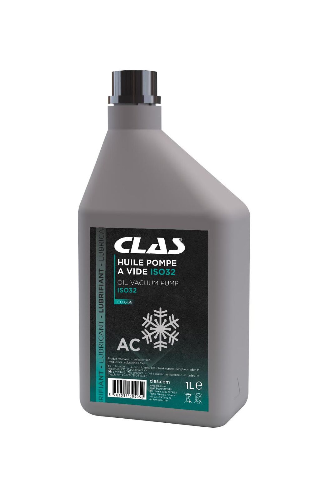 1L d'huile ISO 32 pour pompe à vide - CO 6138 - CLAS Equipements
