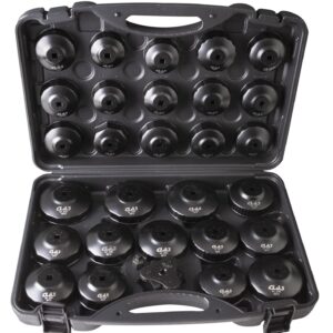 Coffret 30 douilles et clés filtres à huile multimarque + adapateur 1/2" à 3/8" - HU 1999 - CLAS Equipements