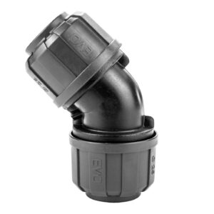 Coude composite ø25mm à 45° pour réseau d'air comprimé - KR 7001 - CLAS Equipements