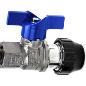 Vanne pour tube ø20 taraudée F 1/2"G pour réseau d'air comprimé - KR 7050 - CLAS Equipements