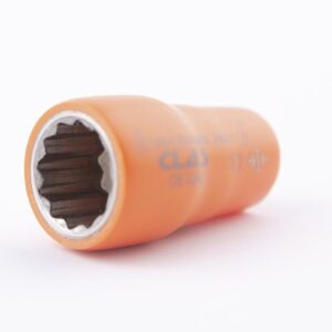 Douille 12 pans isolée 17mm 3/8'' 1000V VDE IEC 60900 CrV - OE 0240 - CLAS Equipements