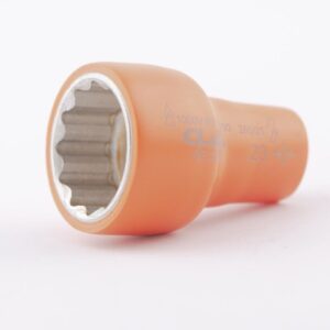 Douille 12 pans isolée 23mm 3/8'' 1000V VDE IEC 60900 CrV - OE 0246 - CLAS Equipements