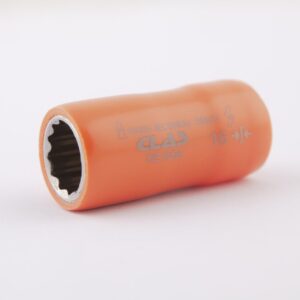Douille 12 pans isolée 16mm 1/2'' 1000V VDE IEC 60900 CrV - OE 0256 - CLAS Equipements