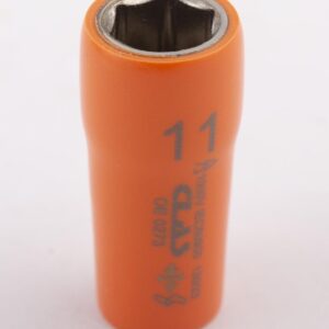 Douille 6 pans femelle isolée 11mm 1/4'' 1000V VDE IEC 60900 CrV - OE 0273 - CLAS Equipements