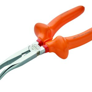 Pince à bec demi rond coudé isolée 1000V premium IEC 60900 en Crv - OE 0525 - CLAS Equipements