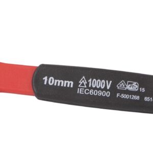 Clé plate 10mm isolée 1000V VDE IEC 60900 en CrV - OE 0724 - CLAS Equipements
