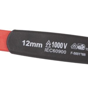 Clé plate 12mm isolée 1000V VDE IEC 60900 en CrV - OE 0725 - CLAS Equipements