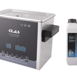 Bac à ultrasons 3l 100w 40khz + solution de nettoyage concentrée 25% - OE 7270 - CLAS Equipements