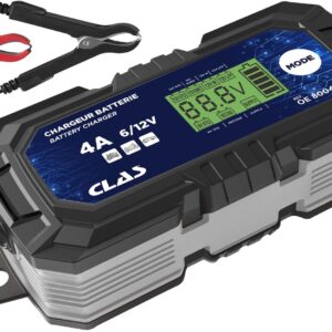 Chargeur de batterie 4A 6/12V pour moto/VL - OE 8004 - CLAS Equipements