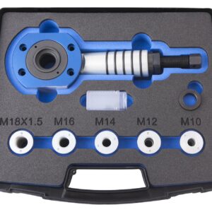 Vérin traversant mécano-hydraulique 12T + adaptateurs pour silent bloc poids lourd - OH 3512 - CLAS Equipements
