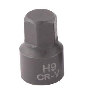 Douille héxagonale 9mm 1/4" CrV pour étrier de frein - OM 0184 - CLAS Equipements