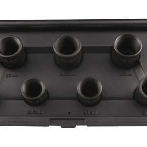 Coffret 7 douilles à choc à filetage inversé ø17 à 26mm 1/2" Cr-Mo pour écrous endommagés - OM 0630 - CLAS Equipements