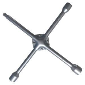 Clé en croix 1/2"-17-19-21mm L. 355mm CrV - OM 0766BL - CLAS Equipements