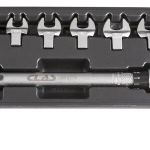 Clé dynamométrique 3/8" 30-110Nm 331mm + fourches interchangeables - OM 0784 - CLAS Equipements