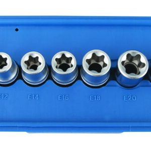 Coffret douilles 1/2" Torx E10 à E24 (9 pcs) - OM 7013 - CLAS Equipements