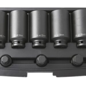 Coffret douille-embouts choc 1/2" moyeux et cardans (8 pcs) - OM 7069 - CLAS Equipements