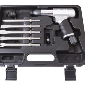 Coffret marteau burineur pneumatique avec burins et accessoires - OP 1580 - CLAS Equipements