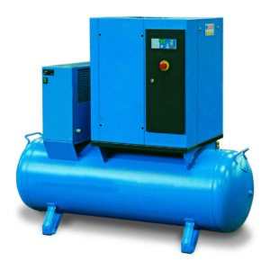 Compresseur d'air comprimé à vis 500L 10CV 400V + sécheur d'air - OP 3622 - CLAS Equipements