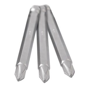 3pcs embouts tournevis à soute PH2 L.89mm CrV 1/4" (6,35 mm) - OS 1012 - CLAS Equipements