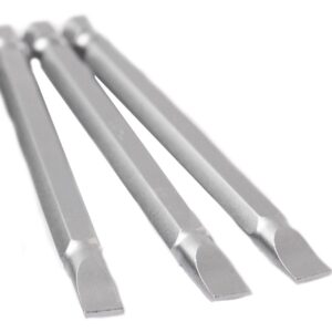 3pcs embouts tournevis à soute plat 6mm L.89mm CrV 1/4" (6,35 mm) - OS 1014 - CLAS Equipements