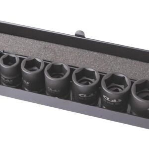 Coffret 10 douilles choc 10-27mm 1/2" Cr-Mo DIN ISO 2725-3 - OS 3100 - CLAS Equipements