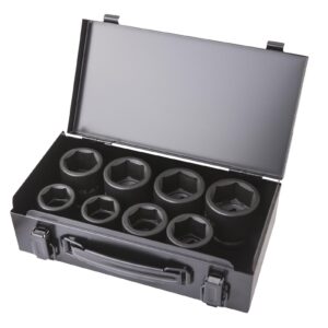 Coffret 8 douilles choc 6 pans 26-38mm 3/4" Cr-Mo - OS 3400 - CLAS Equipements