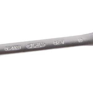 Clé mixte 10mm à cliquet réversible 15° CrV - OS 4023 - CLAS Equipements
