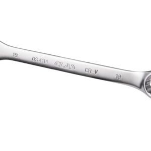 Clé mixte 19mm 12 pans CrV DIN ISO 3113 - OS 4114 - CLAS Equipements