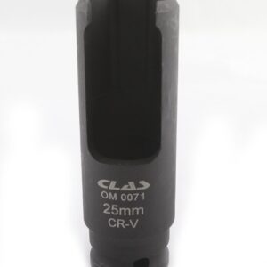 Douille fendue 25mm 1/2" CrV pour extracteurs d'injecteurs - SA 0011 - CLAS Equipements
