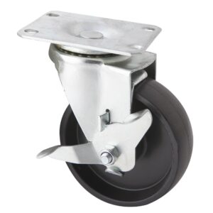 Route pivotante avec frein ø100x30mm PP pour servante d'atelier EG 0083, EG 0082 - SA 0092 - CLAS Equipements