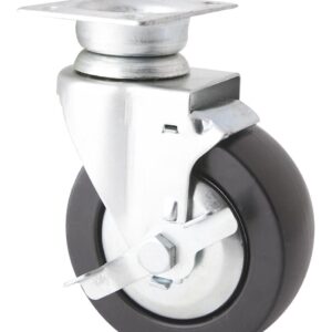 Roue pivotante avec frein ø127x50mm PP pour servante d'atelier EG 0084, EG 0086, EG 0087 - SA 0095 - CLAS Equipements