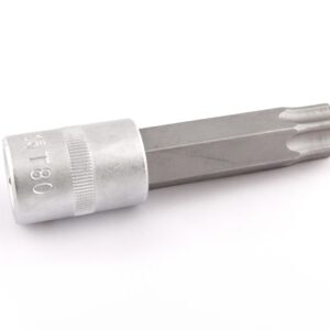 Douille embout torx percée T80 L.100mm 1/2'' CrV - SA 0407 - CLAS Equipements
