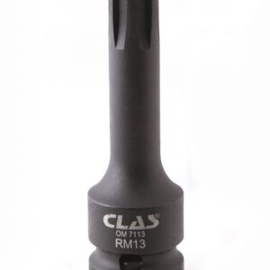 Douille embout choc ribe M13 L.78mm 1/2'' Cr-Mo - SA 0457 - CLAS Equipements