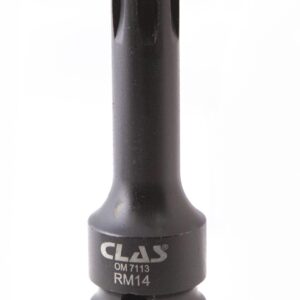 Douille embout choc ribe M14 L.78mm 1/2'' Cr-Mo - SA 0458 - CLAS Equipements