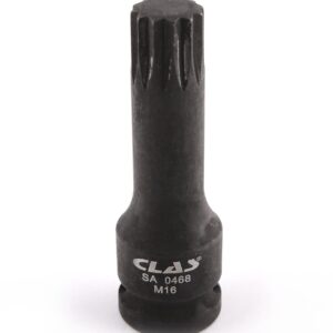 Douille embout choc XZN M16 L.78mm 1/2" Cr-Mo - SA 0468 - CLAS Equipements