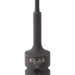 Douille embout choc héxagonale 4mm L.78mm 1/2" Cr-Mo - SA 0476 - CLAS Equipements