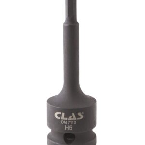 Douille embout choc héxagonale 5mm L.78mm 1/2" Cr-Mo - SA 0477 - CLAS Equipements