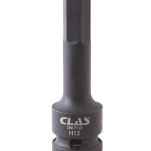 Douille embout choc héxagonale 12mm L.78mm 1/2" Cr-Mo - SA 0481 - CLAS Equipements