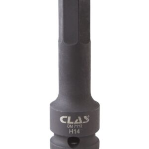 Douille embout choc héxagonale 14mm L.78mm 1/2" Cr-Mo - SA 0482 - CLAS Equipements