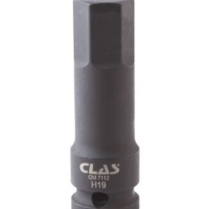 Douille embout choc héxagonale 19mm L.78mm 1/2" Cr-Mo - SA 0484 - CLAS Equipements
