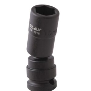 Douille cardan choc héxagonale 15mm L.69mm 1/2" Cr-Mo - SA 0493 - CLAS Equipements