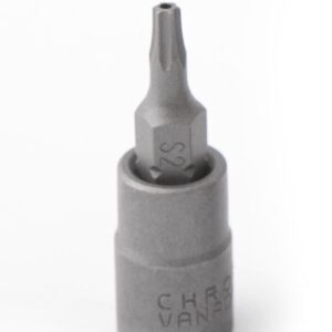 Douille embout torx percé T25 1/4" CrV - SA 0522 - CLAS Equipements