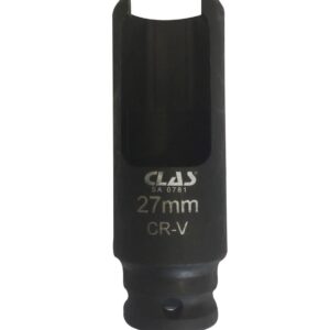 Douille fendue 27mm 1/2" CrV pour extracteurs d'injecteurs - SA 0781 - CLAS Equipements